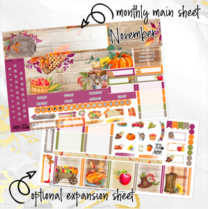 November Spice monthly - Hobonichi Cousin A5 personal planner