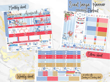 Load image into Gallery viewer, New Release August Hamptons -for Laurel Denise Planner stickers -Scout/Portrait, Anne/Vertical, Nancy/Horizontal, Rose/Project &amp; Mini