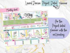 May Spring Bouquet -for Laurel Denise Planner stickers - Portrait, Mini, Vertical, Horizontal & Project