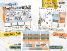 Load image into Gallery viewer, New Release January Snowy Hollow FOIL -for Laurel Denise Planner stickers -Scout/Portrait, Anne/Vertical, Nancy/Horizontal, Small/Mini