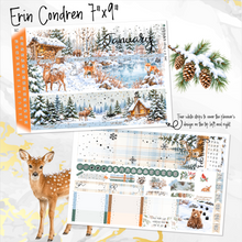 Load image into Gallery viewer, New Release January Snowy Hollow FOILED '27 monthly - Erin Condren Vertical Horizontal 7"x9"