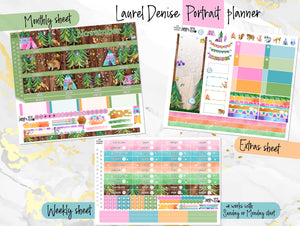 November Autumn Pines -for Laurel Denise Planner stickers - Portrait, Mini, Vertical, Horizontal & Project