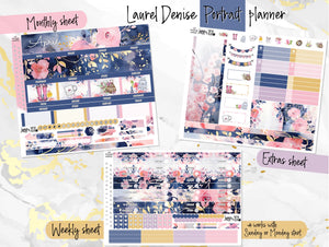 April Spring Blush -for Laurel Denise Planner stickers - Portrait, Mini, Vertical, Horizontal & Project