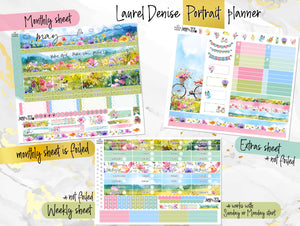 May Wild Flowers FOIL -for Laurel Denise Planner stickers - Portrait, Mini, Vertical, Horizontal & Project