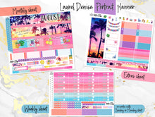 Load image into Gallery viewer, August Sunset in Paradise -for Laurel Denise Planner stickers - Portrait, Mini, Vertical, Horizontal &amp; Project