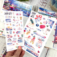 Load image into Gallery viewer, December Christmas Glow JOURNAL sheet - planner stickers          (S-132-9)