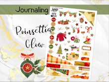 Load image into Gallery viewer, New Release December Poinsettia Glow Planner Stickers – Matching Extras + Bundle &amp; Save!