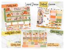 Load image into Gallery viewer, October Pumpkin Spice FOIL -for Laurel Denise Planner stickers - Portrait, Mini, Vertical, Horizontal &amp; Project