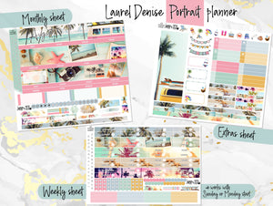 August Summer Dreams-for Laurel Denise Planner stickers - Portrait, Mini, Vertical, Horizontal & Project