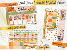 Load image into Gallery viewer, October Pumpkin Spice FOIL -for Laurel Denise Planner stickers - Portrait, Mini, Vertical, Horizontal &amp; Project