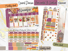 Load image into Gallery viewer, November Spice -for Laurel Denise Planner stickers - Portrait, Mini, Vertical, Horizontal &amp; Project