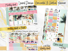 Load image into Gallery viewer, August Summer Dreams FOIL -for Laurel Denise Planner stickers - Portrait, Mini, Vertical, Horizontal &amp; Project