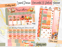 Load image into Gallery viewer, November Thanksgiving Bliss -for Laurel Denise Planner stickers - Portrait, Mini, Vertical, Horizontal &amp; Project