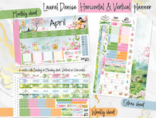 Load image into Gallery viewer, April Spring Fever -for Laurel Denise Planner stickers - Portrait, Mini, Vertical, Horizontal &amp; Project