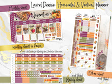 Load image into Gallery viewer, November Spice FOIL -for Laurel Denise Planner stickers - Portrait, Mini, Vertical, Horizontal &amp; Project