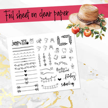 Load image into Gallery viewer, New Release September Apples FOILED monthly - Erin Condren Vertical Horizontal 7"x9"