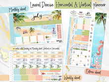 Load image into Gallery viewer, July Lazy Days -for Laurel Denise Planner stickers - Portrait, Mini, Vertical, Horizontal &amp; Project