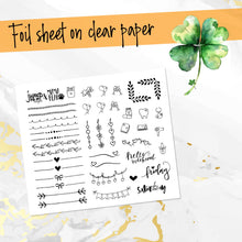 Load image into Gallery viewer, New Release March Lucky Charm FOILED monthly - Erin Condren Vertical Horizontal 7"x9"