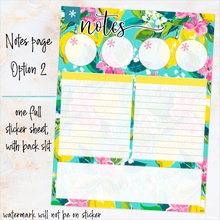 Load image into Gallery viewer, June Citrus Summer Notes monthly sticker -25/26 Erin Condren Vertical Horizontal 7"x9", Happy Planner Classic, Mini &amp; Big