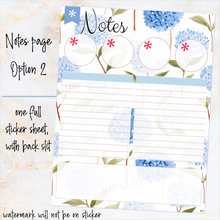 Load image into Gallery viewer, New Release August Hamptons Notes monthly sticker -25/26 Erin Condren Vertical Horizontal 7"x9", Happy Planner Classic, Mini &amp; Big