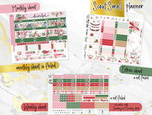 Load image into Gallery viewer, New Release December Merry Berry FOIL -for Laurel Denise Planner stickers -Scout/Portrait, Anne/Vertical, Nancy/Horizontal, Small/Mini