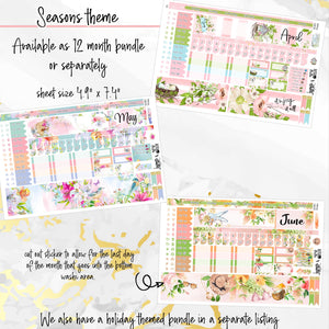 HOBONICHI WEEKS SEASONS Monthly Bundle 2025 - 12 monthly kits