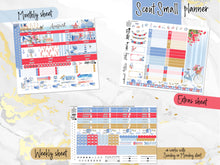 Load image into Gallery viewer, New Release August Hamptons -for Laurel Denise Planner stickers -Scout/Portrait, Anne/Vertical, Nancy/Horizontal, Rose/Project &amp; Mini