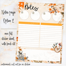 Load image into Gallery viewer, New Release November Thankful Hearts Notes monthly sticker -25/26 Erin Condren Vertical Horizontal 7"x9", Happy Planner Classic, Mini &amp; Big