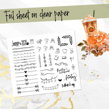 Load image into Gallery viewer, September Harvest Blush FOILED monthly - Erin Condren Vertical Horizontal 7&quot;x9&quot;, Happy Planner Classic