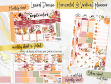 Load image into Gallery viewer, September Harvest Blush FOIL -for Laurel Denise Planner stickers - Portrait, Mini, Vertical, Horizontal &amp; Project