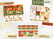 Load image into Gallery viewer, New Release December Poinsettia Glow -for Laurel Denise Planner stickers -Scout/Portrait, Anne/Vertical, Nancy/Horizontal, Rose/Project, Luna &amp; Mini