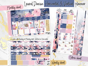 April Spring Blush -for Laurel Denise Planner stickers - Portrait, Mini, Vertical, Horizontal & Project