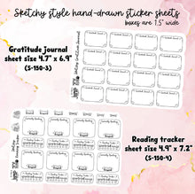 Load image into Gallery viewer, New Release Sketchy Hand-Drawn decorative boxes planner (S-150+)