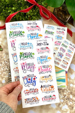 Load image into Gallery viewer, New Release Hello Months of the Year planner calendar stickers            (S-118-6)
