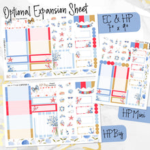 Load image into Gallery viewer, New Release August Hamptons monthly - Erin Condren Vertical Horizontal 7"x9", Happy Planner Classic, Mini &amp; Big