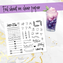 Load image into Gallery viewer, August Sunset in Paradise FOILED monthly - Erin Condren Vertical Horizontal 7&quot;x9&quot;, Happy Planner Classic