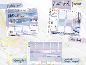 December Winters Dream -for Laurel Denise Planner stickers -Scout/Portrait, Anne/Vertical, Nancy/Horizontal, Rose/Project & Mini (Copy)
