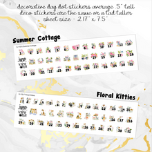 Load image into Gallery viewer, Decorative day dot planner calendar stickers Spring Summer Fall Winter      (S-110+)