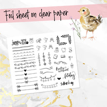 Load image into Gallery viewer, New Release April Country Spring FOILED monthly - Erin Condren Vertical Horizontal 7"x9"