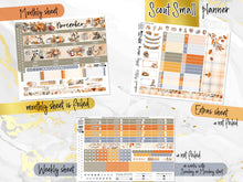 Load image into Gallery viewer, New Release November Thankful Hearts FOIL -for Laurel Denise Planner stickers -Scout/Portrait, Anne/Vertical, Nancy/Horizontal, Small/Mini