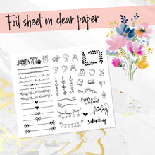 Load image into Gallery viewer, May Tiptoes FOILED monthly - Erin Condren Vertical Horizontal 7"x9"
