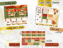 Load image into Gallery viewer, New Release December Poinsettia Glow FOIL -for Laurel Denise Planner stickers -Scout/Portrait, Anne/Vertical, Nancy/Horizontal, Small/Mini