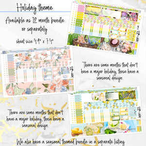 HOBONICHI WEEKS HOLIDAY Monthly Bundle 2026 - 12 monthly kits