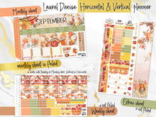 Load image into Gallery viewer, Sweet September FOIL -for Laurel Denise Planner stickers - Portrait, Mini, Vertical, Horizontal &amp; Project