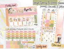 Load image into Gallery viewer, New Release April Country Spring -for Laurel Denise Planner stickers -Scout/Portrait, Anne/Vertical, Nancy/Horizontal, Rose/Project &amp; Mini