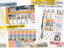 Load image into Gallery viewer, New Release October Mist FOIL -for Laurel Denise Planner stickers -Scout/Portrait, Anne/Vertical, Nancy/Horizontal, Small/Mini