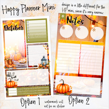 Load image into Gallery viewer, October Rustic  Notes monthly sticker - Erin Condren Vertical Horizontal 7&quot;x9&quot;, Happy Planner Classic, Mini &amp; Big