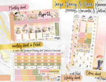 Load image into Gallery viewer, New Release April Country Spring FOIL -for Laurel Denise Planner stickers -Scout/Portrait, Anne/Vertical, Nancy/Horizontal, Small/Mini