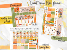 Load image into Gallery viewer, October Pumpkin Spice FOIL -for Laurel Denise Planner stickers - Portrait, Mini, Vertical, Horizontal &amp; Project