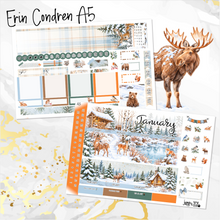 Load image into Gallery viewer, New Release January Snowy Hollow '27 monthly - Erin Condren Vertical Horizontal 7"x9", Happy Planner Classic, Mini &amp; Big (Copy)